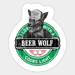 Beer Wolf - Coors Light Sticker